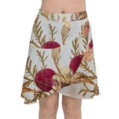 Holy Land Flowers 15 Chiffon Wrap Front Skirt by DeneWestUK