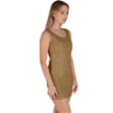 Burlap Coffee Sack Grunge Knit Look Bodycon Dress View3