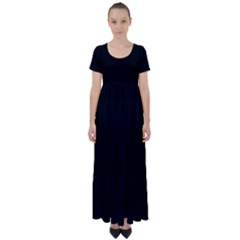 Define Black High Waist Short Sleeve Maxi Dress