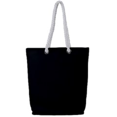 Define Black Full Print Rope Handle Tote (small)