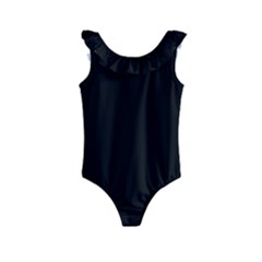 Define Black Kids  Frill Swimsuit