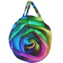 Rainbow Rose 17 Giant Round Zipper Tote View1