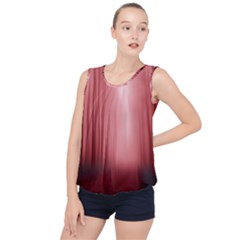 Redforest Bubble Hem Chiffon Tank Top