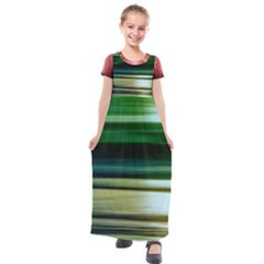 Redforest Greenocean Kids  Short Sleeve Maxi Dress by kunstklamotte023