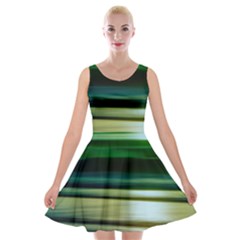 Greenocean Velvet Skater Dress