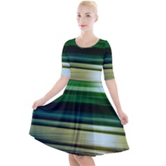 Greenocean Quarter Sleeve A-line Dress