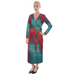 Artlines Velvet Maxi Wrap Dress