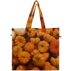 Pumpkins Tiny Gourds Pile Canvas Travel Bag by bloomingvinedesign