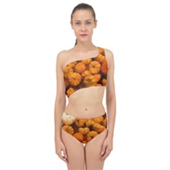 Pumpkins Tiny Gourds Pile Spliced Up Two Piece Swimsuit by bloomingvinedesign