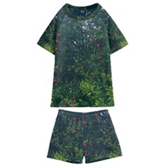 Apple Tree Close Up Kids  Swim Tee And Shorts Set by bloomingvinedesign