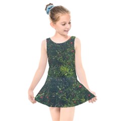 Apple Tree Close Up Kids  Skater Dress Swimsuit by bloomingvinedesign