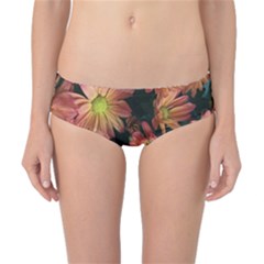 Cream And Pink Fall Flowers Classic Bikini Bottoms by bloomingvinedesign