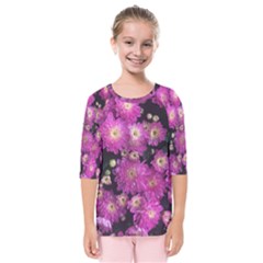 Pink Mums Garden Kids  Quarter Sleeve Raglan Tee