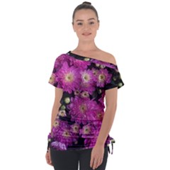 Pink Mums Garden Tie-up Tee