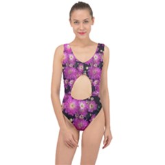 Pink Mums Garden Center Cut Out Swimsuit