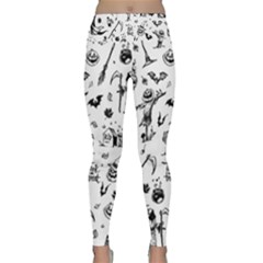 Halloween Pattern Lightweight Velour Classic Yoga Leggings