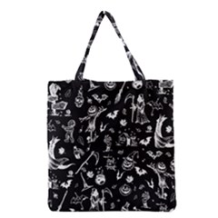 Halloween Pattern Grocery Tote Bag by Valentinaart