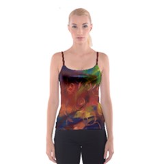 Abstract Fall Swirls Spaghetti Strap Top by bloomingvinedesign