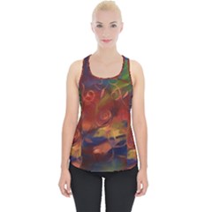 Abstract Fall Swirls Piece Up Tank Top by bloomingvinedesign