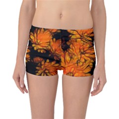 Yellow Flower Abstract Boyleg Bikini Bottoms by bloomingvinedesign