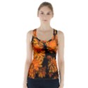 Yellow Flower Abstract Racer Back Sports Top View1