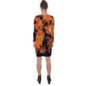 Yellow Flower Abstract Asymmetric Cut-Out Shift Dress View2