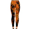 Yellow Flower Abstract Inside Out Leggings View2