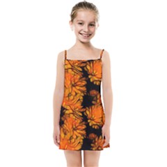 Yellow Flower Abstract Kids Summer Sun Dress by bloomingvinedesign