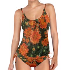 Orange Fall Mums Tankini Set by bloomingvinedesign