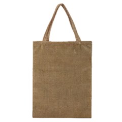 Burlap Coffee Sack Grunge Knit Look Classic Tote Bag by dressshop