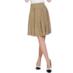 Burlap Coffee Sack Grunge Knit Look A-line Skirt by dressshop