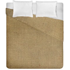 Burlap Coffee Sack Grunge Knit Look Duvet Cover Double Side (california King Size) by dressshop