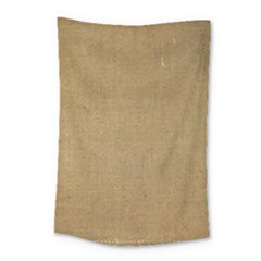 Burlap Coffee Sack Grunge Knit Look Small Tapestry by dressshop