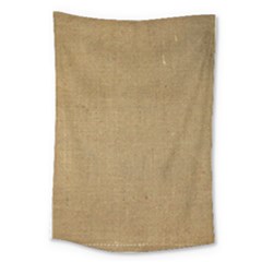 Burlap Coffee Sack Grunge Knit Look Large Tapestry by dressshop