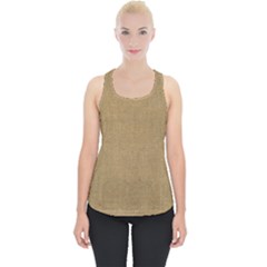 Burlap Coffee Sack Grunge Knit Look Piece Up Tank Top by dressshop