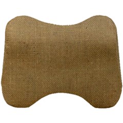 Burlap Coffee Sack Grunge Knit Look Head Support Cushion by dressshop