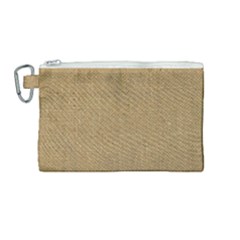 Burlap Coffee Sack Grunge Knit Look Canvas Cosmetic Bag (medium) by dressshop