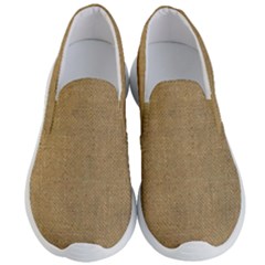 Burlap Coffee Sack Grunge Knit Look Men s Lightweight Slip Ons by dressshop