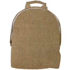 Burlap Coffee Sack Grunge Knit Look Mini Full Print Backpack