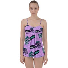 Dino Banner Babydoll Tankini Set by FoodLeggings