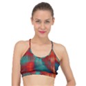 Green_Red Lines Basic Training Sports Bra View1