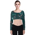 bridge Velvet Long Sleeve Crop Top View1