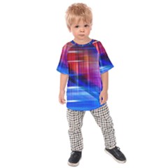 Double Lines Kids Raglan Tee