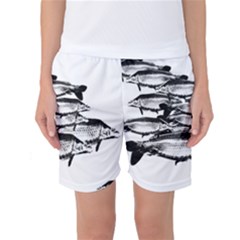 Carp Fish Women s Basketball Shorts by kunstklamotte023