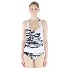 Carp Fish Halter Swimsuit by kunstklamotte023