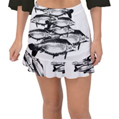 Carp Fish Fishtail Mini Chiffon Skirt by kunstklamotte023