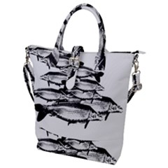 Carp Fish Buckle Top Tote Bag