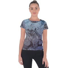 Window Frost Short Sleeve Sports Top 