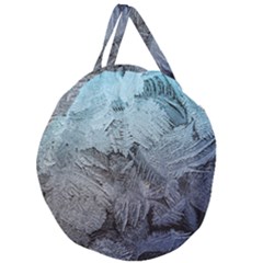 Window Frost Giant Round Zipper Tote