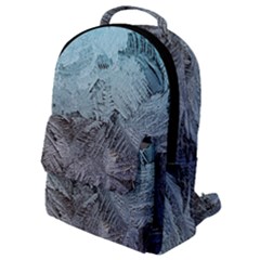 Window Frost Flap Pocket Backpack (small) by bloomingvinedesign